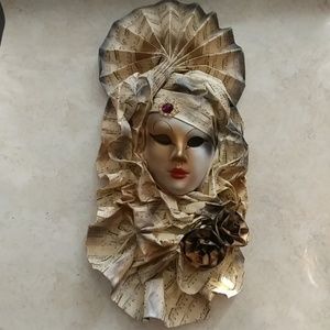 COPY - Garanzia Mirho Venezia Italy Ornate jeweled hanging Mardi Gras Mask